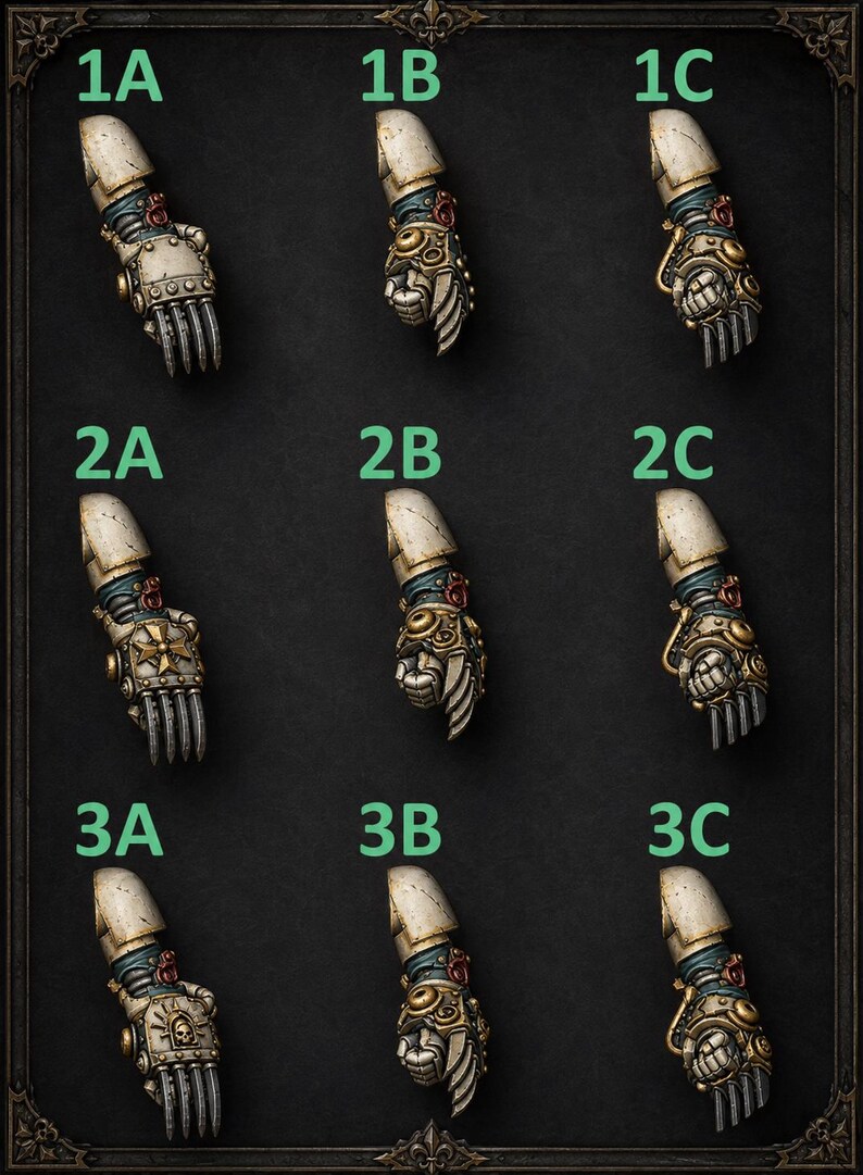 Eternal Pilgrims - Big claws - 16k Resin - GreyTide Studio - Holy Warriors / Space Warriors / Bitz / Tabletop / Wargaming / Grimdark image 1