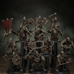 Legacy Chaosvale Hobgoblins | Station Forge 16k Resin Miniatures | 28mm 32mm Tabletop Wargaming | Unpainted image 1