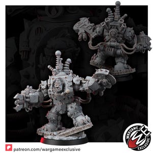 Ork Mekaniak in Mega Armor | 16k Resin Miniatuur (28 mm/32 mm schaal) afbeelding 4