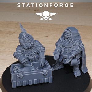 GrimGuard Skulldart Trappers | Station Forge 16k Resin-Miniaturen | 28 mm/32 mm Tabletop-Wargaming | Unbemalt Bild 5