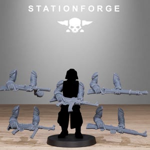 Grimguard German Weapons Pack | Station Forge 16k Resin Miniatures | 28mm 32mm Tabletop Wargaming | Unpainted image 6