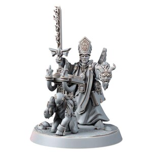 Space Knights Inquisitor Redemptor | Miniatury z żywicy 16k | 28 mm 32 mm Gry bitewne | Niepomalowane zdjęcie 7