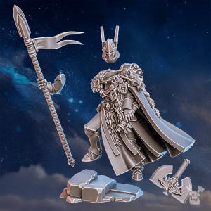 Tribe Warmaster Elza | 16k Resin Miniatures | 28mm 32mm Tabletop Wargaming | Unpainted image 10