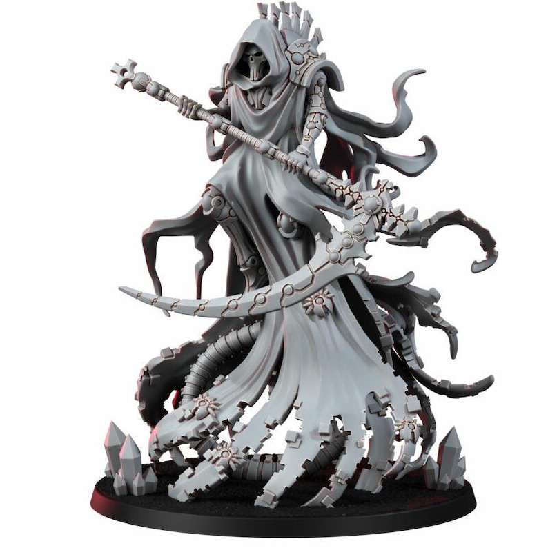 Necrocyborg Colhedor do Vazio | Miniaturas de Resina 16k | 28 mm 32 mm para Jogos de Mesa | Sem Pintura imagem 3
