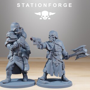 Grimguard Casualties | Station Forge 16k Resin Miniatures | 28mm 32mm Tabletop Wargaming | Unpainted image 4