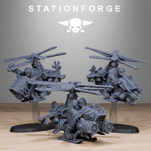 Orks Orkaz Kopters | Station Forge 16k Resin Miniatures | 28mm 32mm Tabletop Wargaming | Unpainted image 2