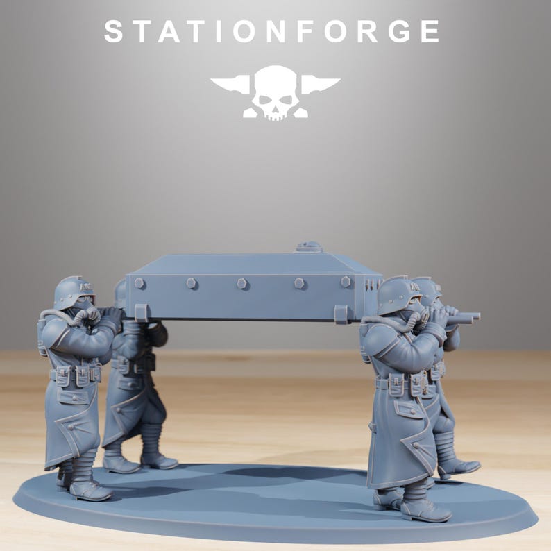 Grimguard Casualties | Station Forge 16k Resin Miniatures | 28mm 32mm Tabletop Wargaming | Unpainted image 3