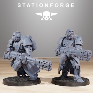 Scavenger Infantry Builder Kit | Station Forge 16k Resin Miniatures | 28mm 32mm Tabletop Wargaming | Unpainted image 10