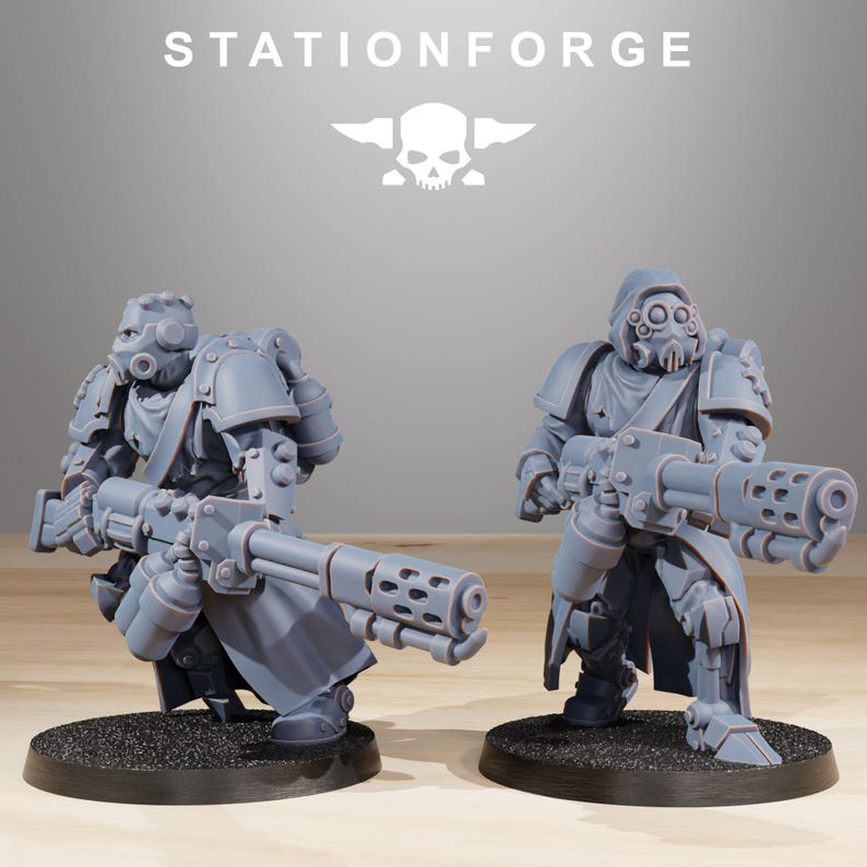Scavenger Infantry Builder Kit | Station Forge 16k Resin Miniatures | 28mm 32mm Tabletop Wargaming | Unpainted image 10