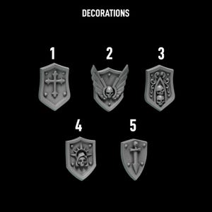 Eternal Pilgrims - Termi pack - Decorations & hip armors - GreyTide Studio - Holy Warriors / Bitz / Wargaming / Grimdark image 3