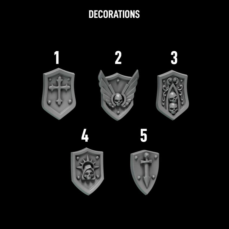 Eternal Pilgrims - Termi pack - Decorations & hip armors - GreyTide Studio - Holy Warriors / Bitz / Wargaming / Grimdark image 3