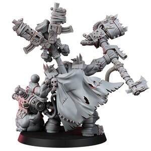 Ork Mad Riders Zoghed Edsplitta | 16k Resin Miniatures | 28mm 32mm Tabletop Wargaming | Unpainted image 2