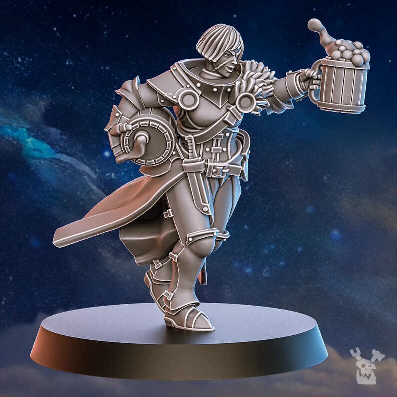 Blackhide Tribe Brewmaster | 16k hartsminiatyrer | 28 mm 32 mm bordsskiva krigsspel | Omålad bild 4