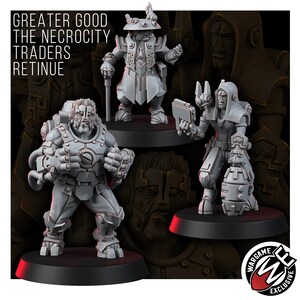 Coalición La Necrocity Black Traders Retenue / Miniaturas de resina 16k / 28 mm 32 mm Juegos de guerra de mesa / Sin pintar imagen 2