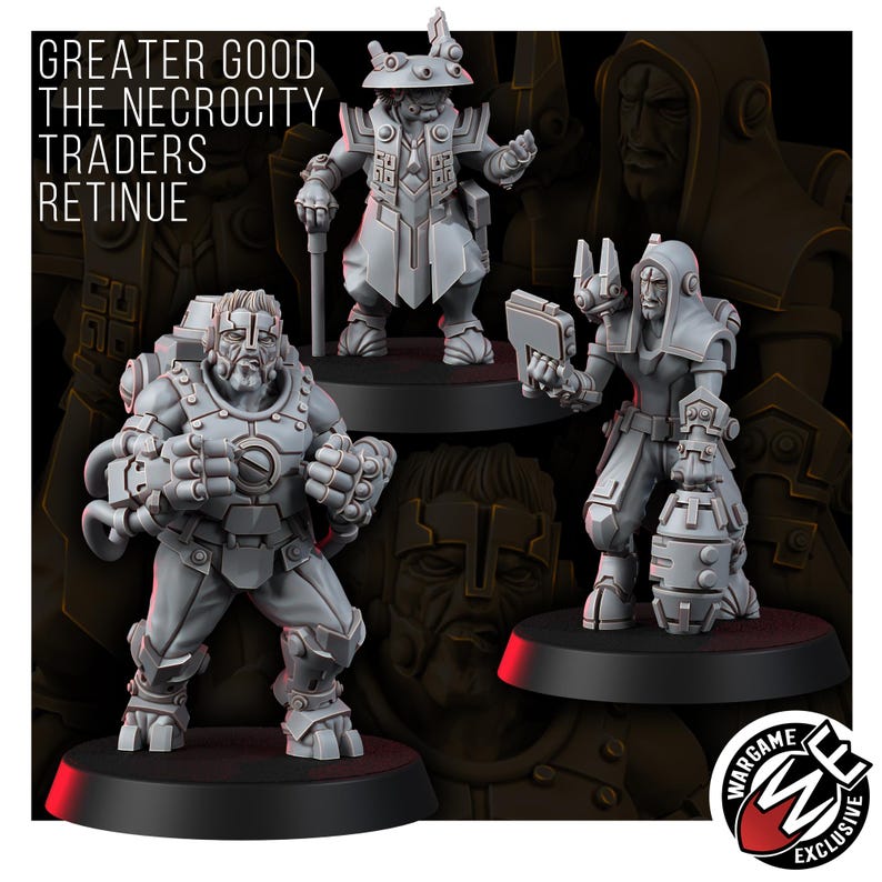 Coalición La Necrocity Black Traders Retenue / Miniaturas de resina 16k / 28 mm 32 mm Juegos de guerra de mesa / Sin pintar imagen 2