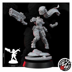 Coalition Trailseekers T1 | 16k hartsminiatyrer | 28 mm 32 mm bordsspel | Omålad bild 11