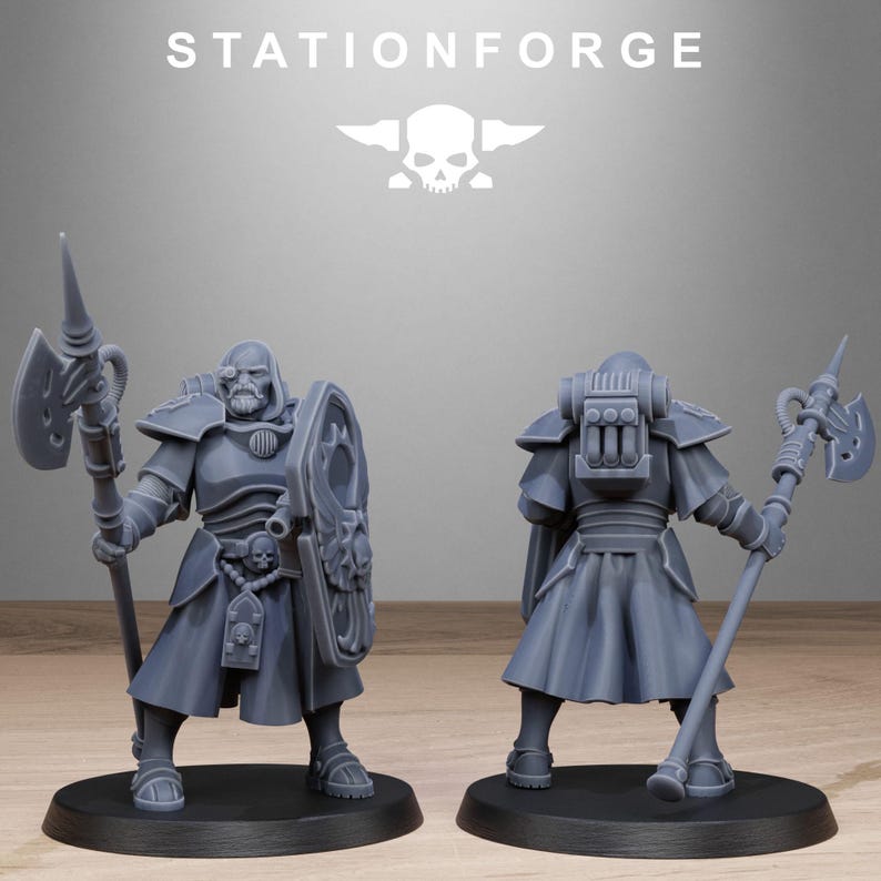Vodalites Purifiers | Station Forge 16k Resin Miniatures | 28mm 32mm Tabletop Wargaming | Unpainted image 10