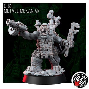 Ork Metall Mekaniak | 16k Resin Miniatures | 28mm 32mm Tabletop Wargaming | Unpainted image 5