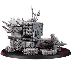 Chaos Renegades Of Pain Agony Guns | 16k Resin Miniatures | 28mm 32mm Tabletop Wargaming | Unpainted image 8