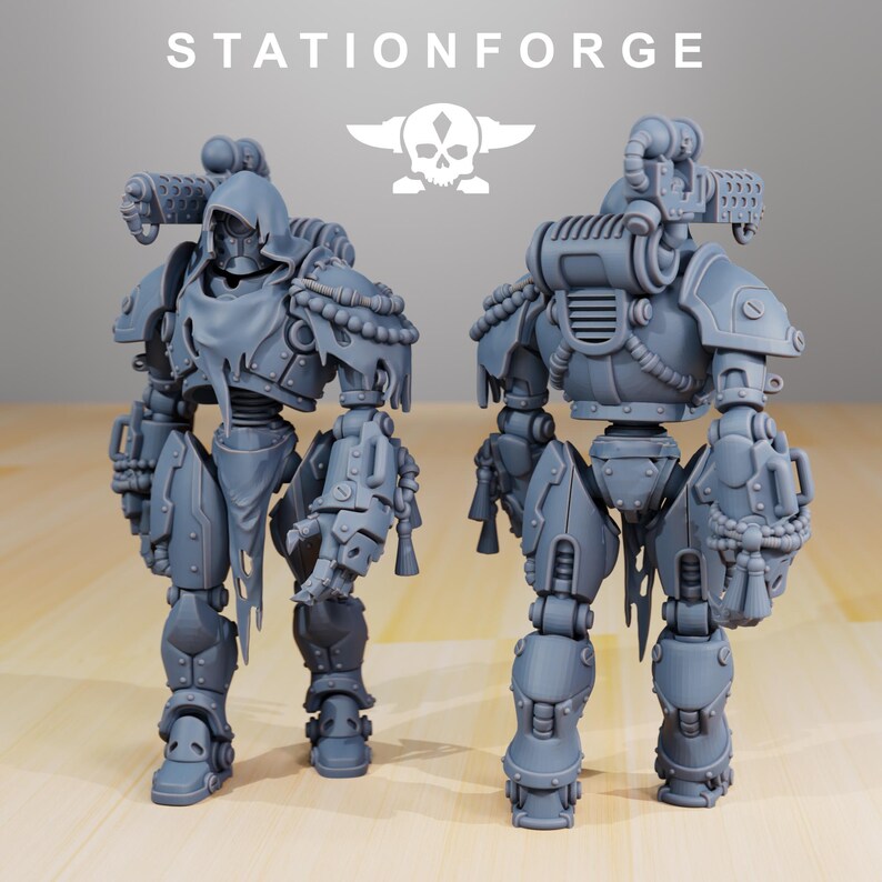 Scavenger Droitex MK2 | Station Forge 16k Resin Miniatures | 28mm 32mm Tabletop Wargaming | Unpainted image 4