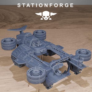 Freeguard Skycrane | Station Forge 16k Resin Miniatures | 28mm 32mm Tabletop Wargaming | Unpainted image 7