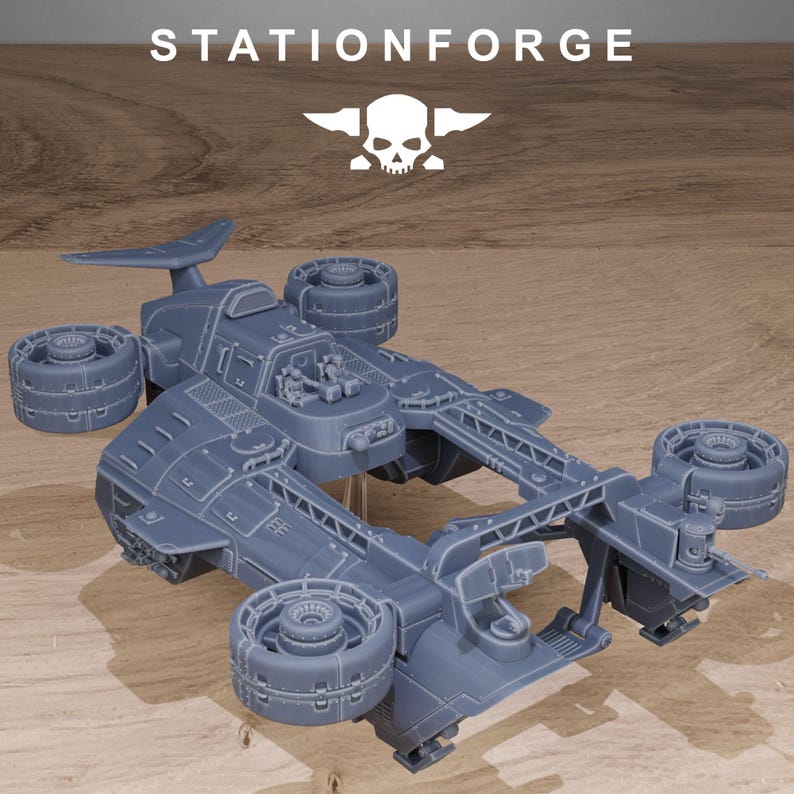 Freeguard Skycrane | Station Forge 16k Resin Miniatures | 28mm 32mm Tabletop Wargaming | Unpainted image 7