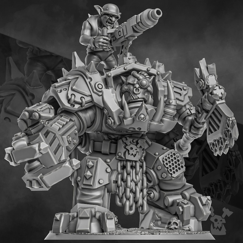 Da Arma Boss Miniature | 16K Resin Wargaming Figure (28mm/32mm Scale) image 2