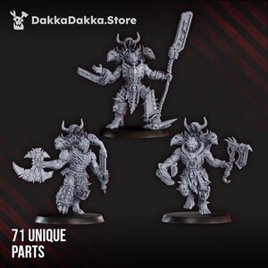 Cursed Bone Shredders Squad – 16K Resin Miniatures (28mm 32mm Wargaming) image 5