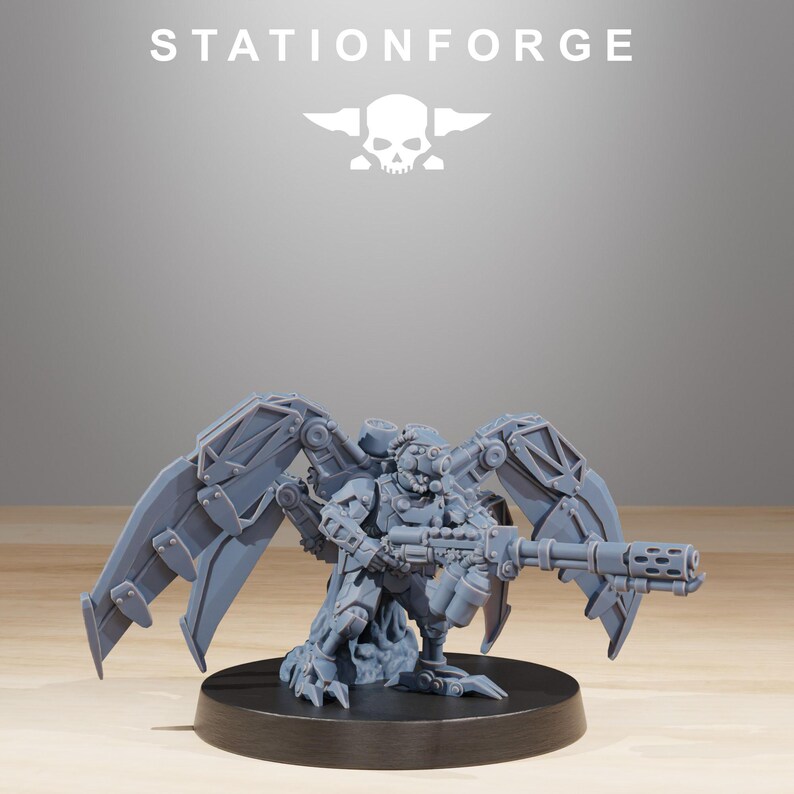 Scavenger Strikers | Station Forge 16k Resin Miniatures | 28mm 32mm Tabletop Wargaming | Unpainted image 5