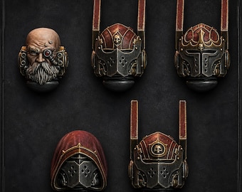 Pactum Aeternum Ritterköpfe – 16k Resin – DakkaDakka – Templerkrieger / Bitz / Tabletop / Wargaming / Grimdark