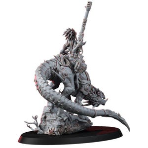 Coalition Krooll Wild Rider | 16k Resin Miniatures | 28mm 32mm Tabletop Wargaming | Unpainted image 4