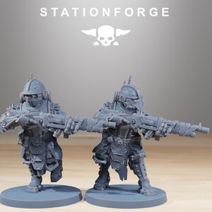 Frontliners Infantry | Station Forge 16k Resin Miniatures | 28mm 32mm Tabletop Wargaming | Unpainted image 5