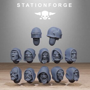 Vodalites Purifiers | Station Forge 16k Resin Miniatures | 28mm 32mm Tabletop Wargaming | Unpainted image 4