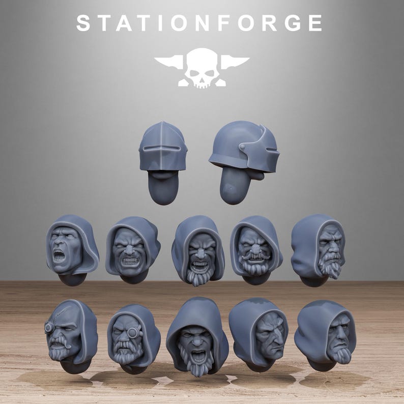 Vodalites Purifiers | Station Forge 16k Resin Miniatures | 28mm 32mm Tabletop Wargaming | Unpainted image 4