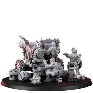Chaos Renegades Of Pain Agony Guns | 16k Resin Miniatures | 28mm 32mm Tabletop Wargaming | Unpainted image 7