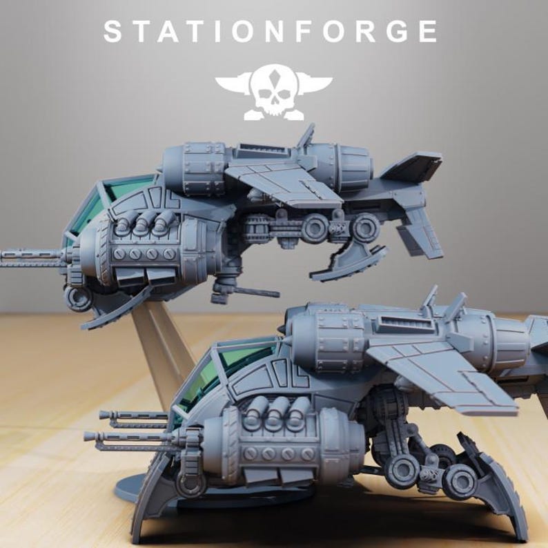 Scavenger Gunshi / Station Forge Miniature in resina 16k / 28 mm 32 mm Wargaming da tavolo / Non dipinte immagine 4