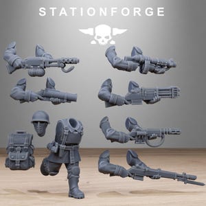 Freeguard Builder Kit | Station Forge 16k Resin Miniatures | 28mm 32mm Tabletop Wargaming | Unpainted image 4