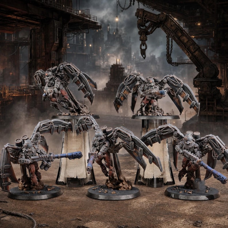 Scavenger Strikers | Station Forge 16k Resin Miniatures | 28mm 32mm Tabletop Wargaming | Unpainted image 1