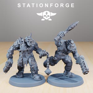 Orks Orkaz Plague Spreadaz | Station Forge 16k Resin Miniatures | 28mm 32mm Tabletop Wargaming | Unpainted 画像 8