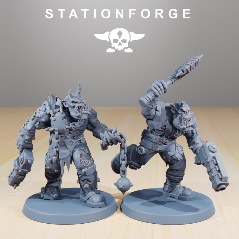 Orks Orkaz Plague Spreadaz | Station Forge 16k Resin Miniatures | 28mm 32mm Tabletop Wargaming | Unpainted 画像 8