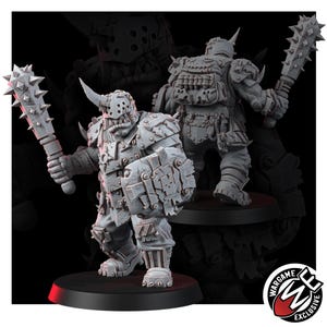 Chaos Renegades Of Pain Bulls | 16k Resin Miniatures | 28mm 32mm Tabletop Wargaming | Unpainted image 6