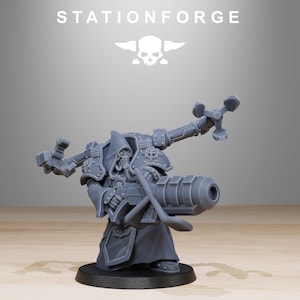 Plünderer-Infanterie (Volatiles) | Station Forge 16k Resin-Miniaturen | 28 mm/32 mm Tabletop-Wargaming | Unbemalt Bild 9
