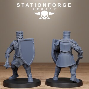 Infanterie Legacy Thorncrest | Figurines en résine Station Forge 16k | 28 mm et 32 mm | Jeux de figurines | Non peintes image 9