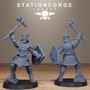 Infanterie Legacy Thorncrest | Figurines en résine Station Forge 16k | 28 mm et 32 mm | Jeux de figurines | Non peintes image 5