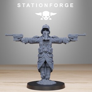 GrimGuard Vogelscheuche | Station Forge 16k Resin-Miniaturen | 28 mm/32 mm Tabletop-Wargaming | Unbemalt Bild 3