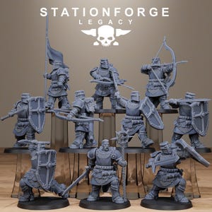 Legacy Solaris Lightwatch | Station Forge 16k Resin Miniatures | 28mm 32mm Tabletop Wargaming | Unpainted image 2