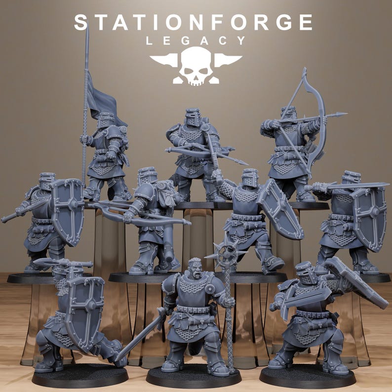 Legacy Solaris Lightwatch | Station Forge 16k Resin Miniatures | 28mm 32mm Tabletop Wargaming | Unpainted image 2