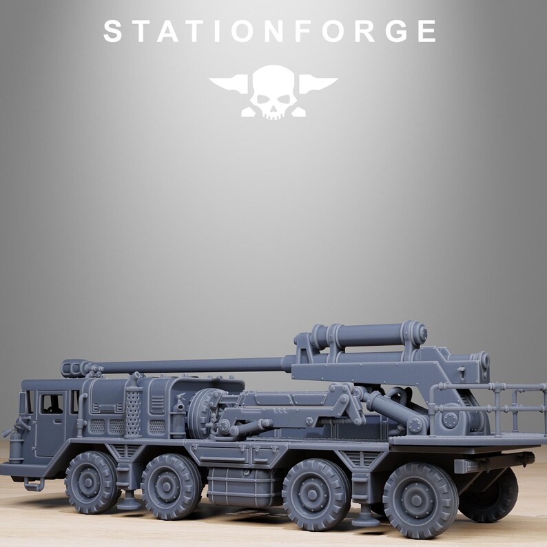 Grimguard Artillery Vehicle | Station Forge 16k Resin Miniatures | 28mm 32mm Tabletop Wargaming | Unpainted image 9