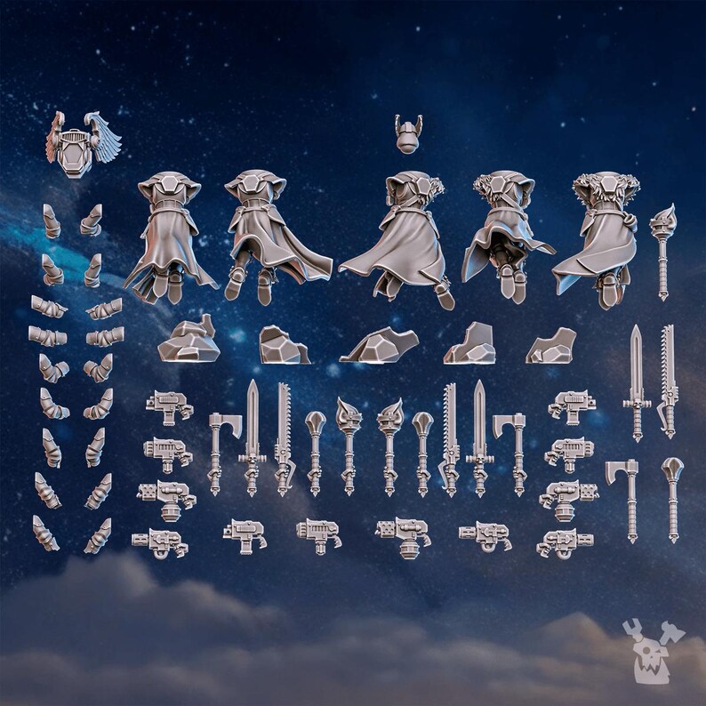 Kit de construction Valkyrie des Sœurs Stormpride | Figurines en résine 16k | 28 mm et 32 mm | Jeu de figurines | Non peintes image 5