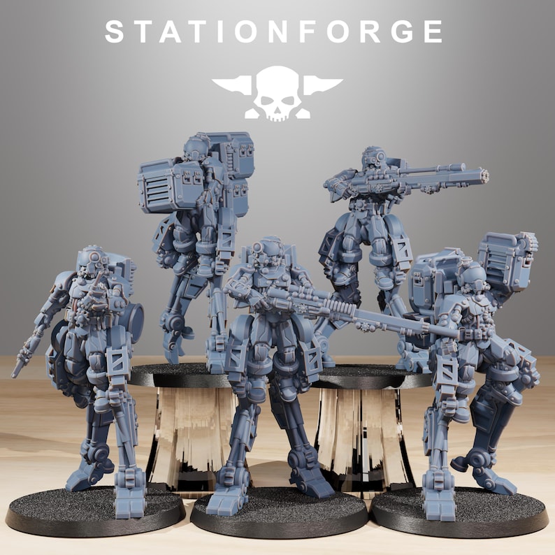 Scavenger Wayfarer Part 1 | Station Forge 16k Resin Miniatures | 28mm 32mm Tabletop Wargaming | Unpainted image 2